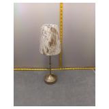 Elegant Table Lamp with Tropical Print Shade