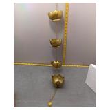 Decorative Gold Lotus Rain Chain