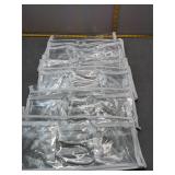 Set of Clear Zippered Storage Bags