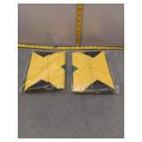 Pair of Jamaican Flag Decorations