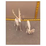Set of Decorative Deer Figurines