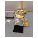 Gold Plated Hip-Hop Accessories Set