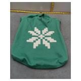 Green Pet Sweater with White Design