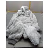 Cozy Gray Fleece Onesie