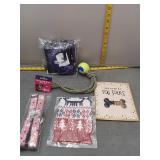 Dog Accessories Lot - Rope Toy, Leash, Socks, Trea