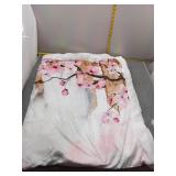 Adorable Cat & Cherry Blossom Blanket