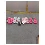 34 pair Girls' Flip-Flop Lot size 7/8