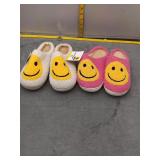 Smiley Face Slippers - Two Pairs!