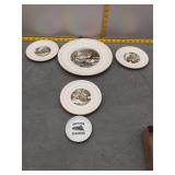 Vintage Harkerware Winter Scene Plates & Chattanoo