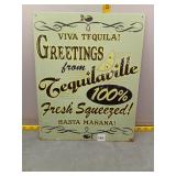 Tequilaville Metal Sign
