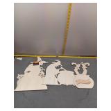 DIY Wooden Halloween Witch Silhouette Decorations