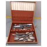 Vintage Silverware Set in Case