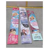 Character Kites Lot - Barbie, Frozen & LOL Surpris