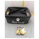 Cat Stuff Storage Bin with Packable Tote