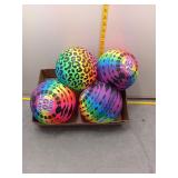 Colorful Playground Balls - Four Piece Set