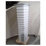 Retail Display Tower with Rolling Base