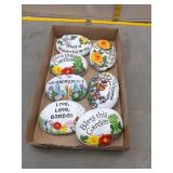Decorative Garden Stones - Set of 7