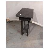 Rustic Black Side Table