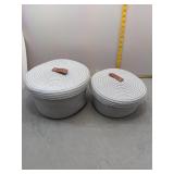 Set of 2 Cotton Rope Storage Baskets