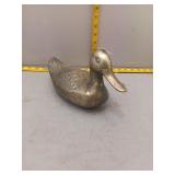 Vintage Brass Duck Figurine