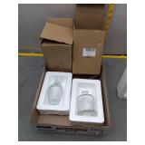 Set of Two Decorative Glass Vases