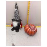 Halloween Gnome and Pumpkin Decor
