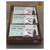 Lot of 3 French-Flat Hair Clips and Accessories