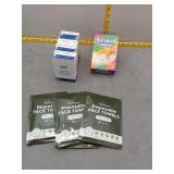First Aid & Hygiene Lot: Bandages, Coolers & Face