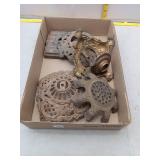 Vintage Lamp Parts & Components Lot