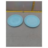 Vintage Fenton Christmas in America Plates, Lot of