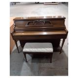 Vintage Kimball Console Piano with Bench