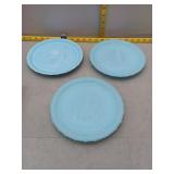 Fenton Christmas in America Collector Plates - Set