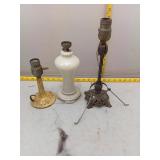 Vintage Lamp Parts Lot