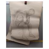 Charcoal Figure Study