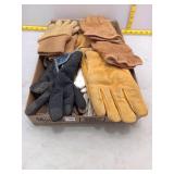 8 pair  Work Gloves - Lot of Various Sizes