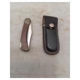 Comanche Cutlery Folding Knife with Sheath