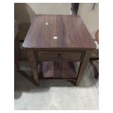 Woodgrain Side Table with Drawer