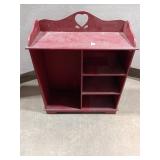 Red Heart Shelf Unit