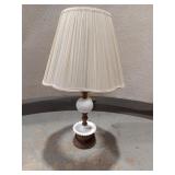 Milk Glass Table Lamp