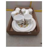 Corelle "Spring Blossom Green" Dinnerware Set