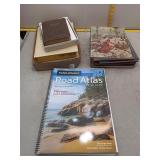Assorted Books & Road Atlas
