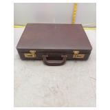 Brown Briefcase with Combination Locks