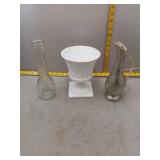 Assorted Glass Vases & Pitcher