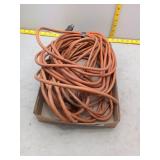 2 Heavy-Duty Orange Extension Cord