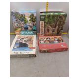 Assorted 1000-Piece Jigsaw Puzzles Lot