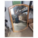 -Style Wooden Framed Mirror