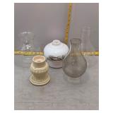 Assorted  Oil Lamp Parts