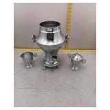 Chrome Coffee Samovar Set