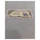 Japanese Occupation Five Rupees Banknote