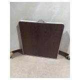 Folding Table with Wood Grain Top